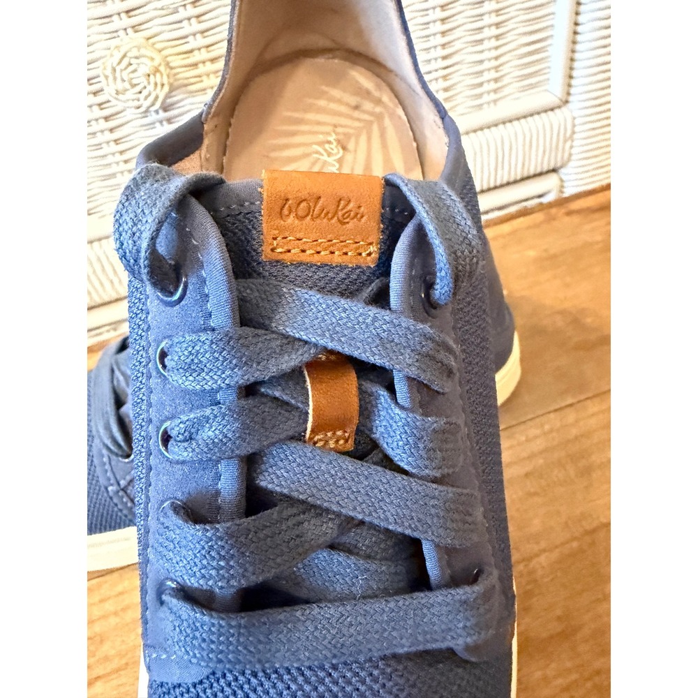 OluKai Pehuea Li Womens Blue Mesh Lace Up Sneakers 20379-VIVI Size 7 - Picture 5 of 9